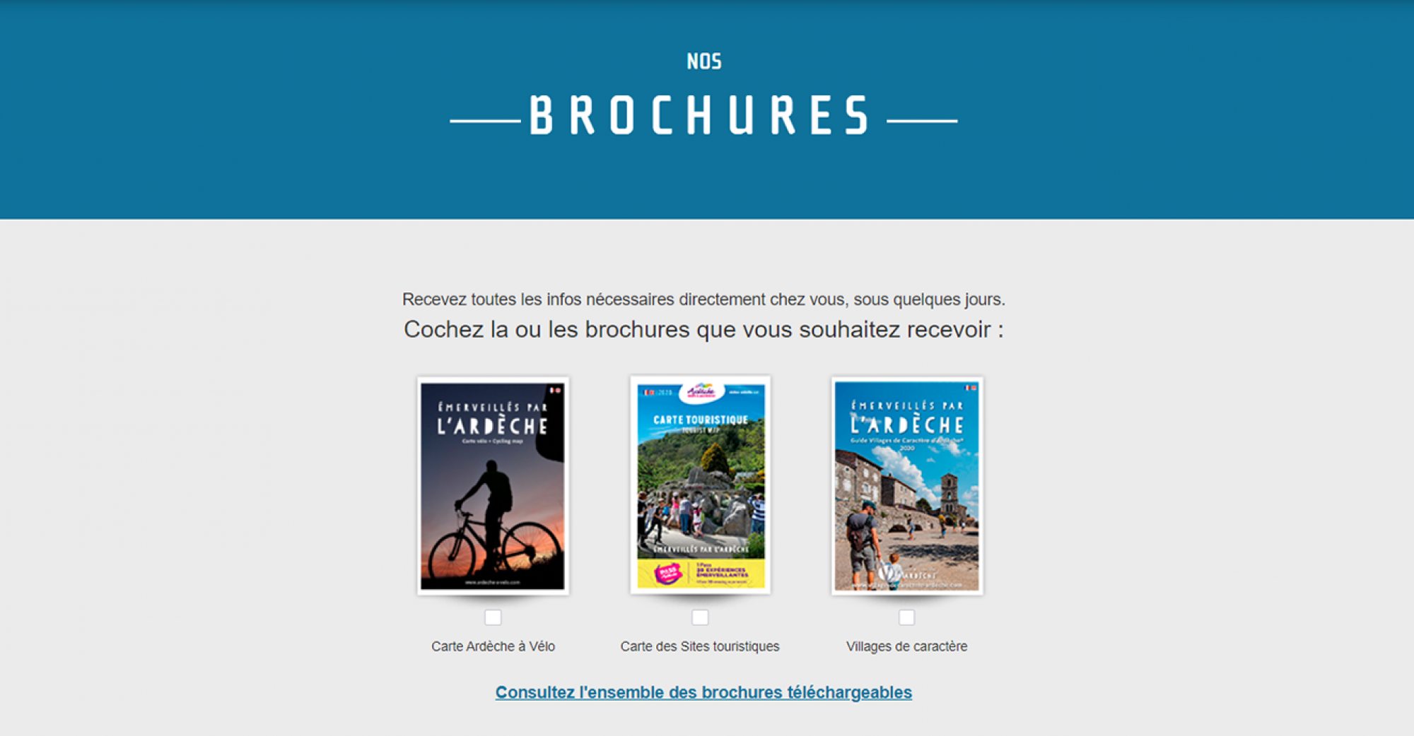 Nos brochures